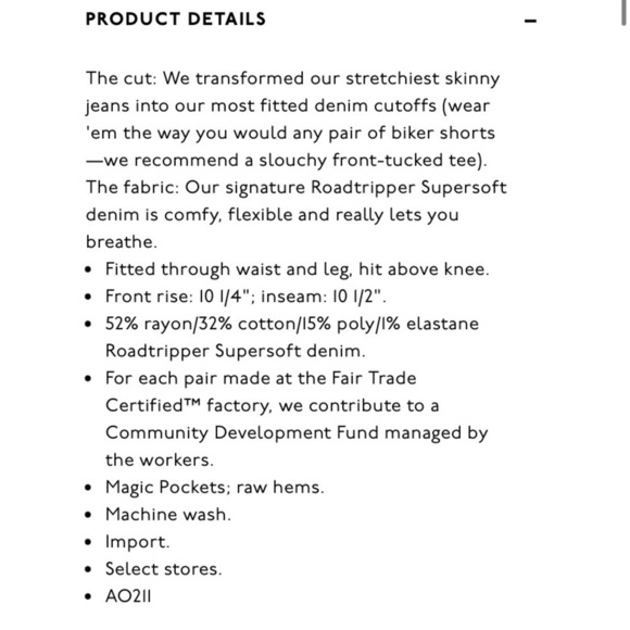 Madewell Roadtripper Long cutoff shorts - Picture 2 of 10